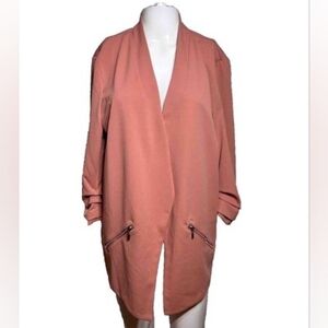 Maurices Pale Pink Open Front Jacket